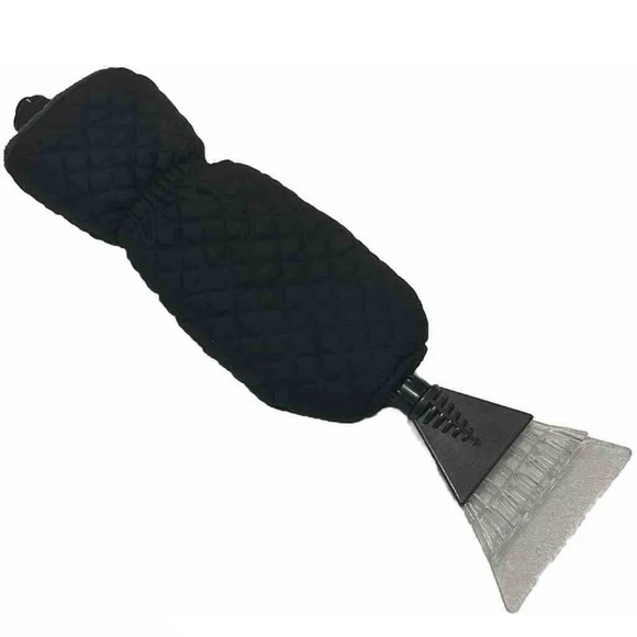 Wembley Extendable with Quilted Mitten Ice Scraper Black Winter Snow - Picture 2 of 3
